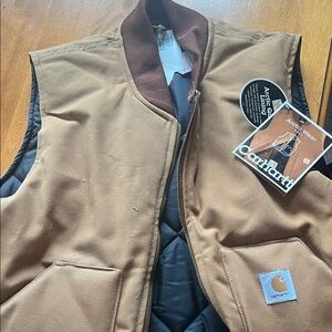 Carhartt Men's Tan Quilted Vest V01 - X Large